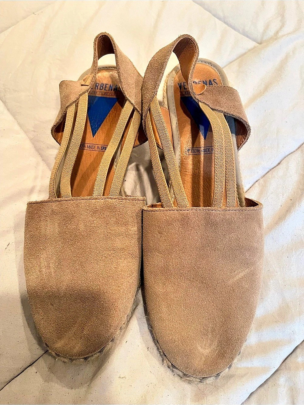 Verbenas Malena Espadrille Wedge Sandals Brown Wedge Espadrilles